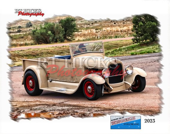 Tan roadster Hot Rod Rock and rumble templet , 2023 Mo Templet 2021